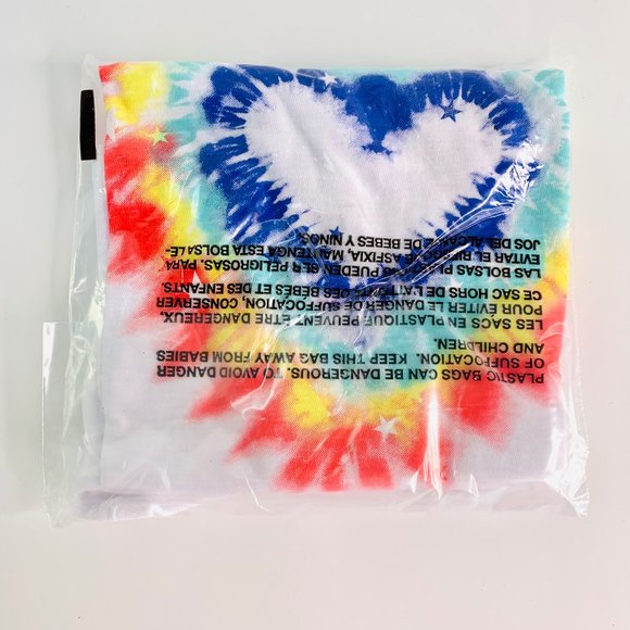 Epic Threads Girl’s White Tie Dye Heart Short Sleeve T-shirt L, XL BRAND NEW - Picture 3 of 5